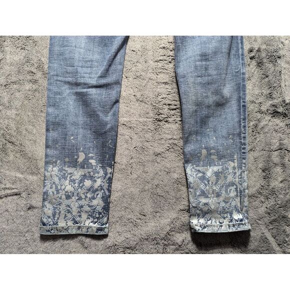 Grace In LA High Waist Skinny Jeans Women's Size 26 Medium Wash - Picture 12 of 13